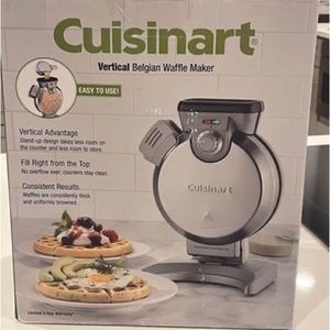 Brand new, still in sealed packaging Cuisinart vertical Belgian Waffle Maker.